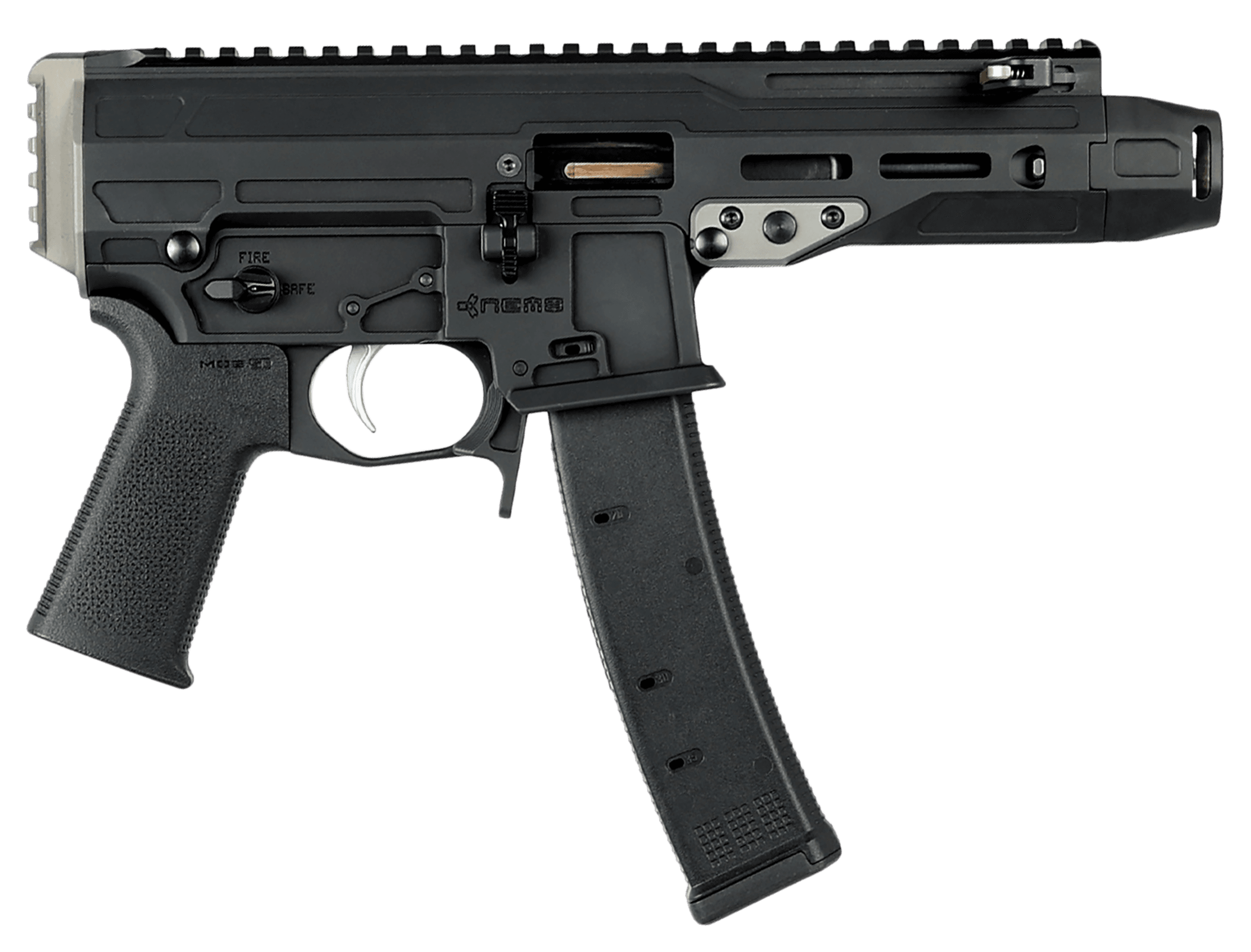 Nemo Arms MNG-9MM-C Mongoose  9mm Luger 35+1 5.80" Black Front Cap Compensator, Black Picatinny Rail Receiver, Black Grip, Ambidextrous