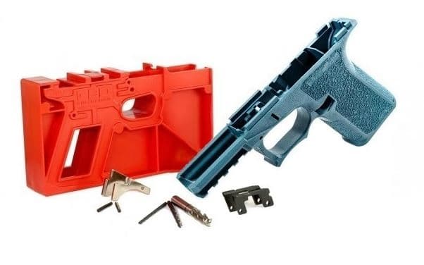 Polymer80 PF940C 80percent Compact Frame Kit V1 Blue Titanium Glock 19 23 Gen3