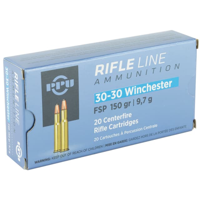 PPU PP30301 Standard Rifle 30-30Win 150gr Flat Soft Point 20 Per Box/10 Case