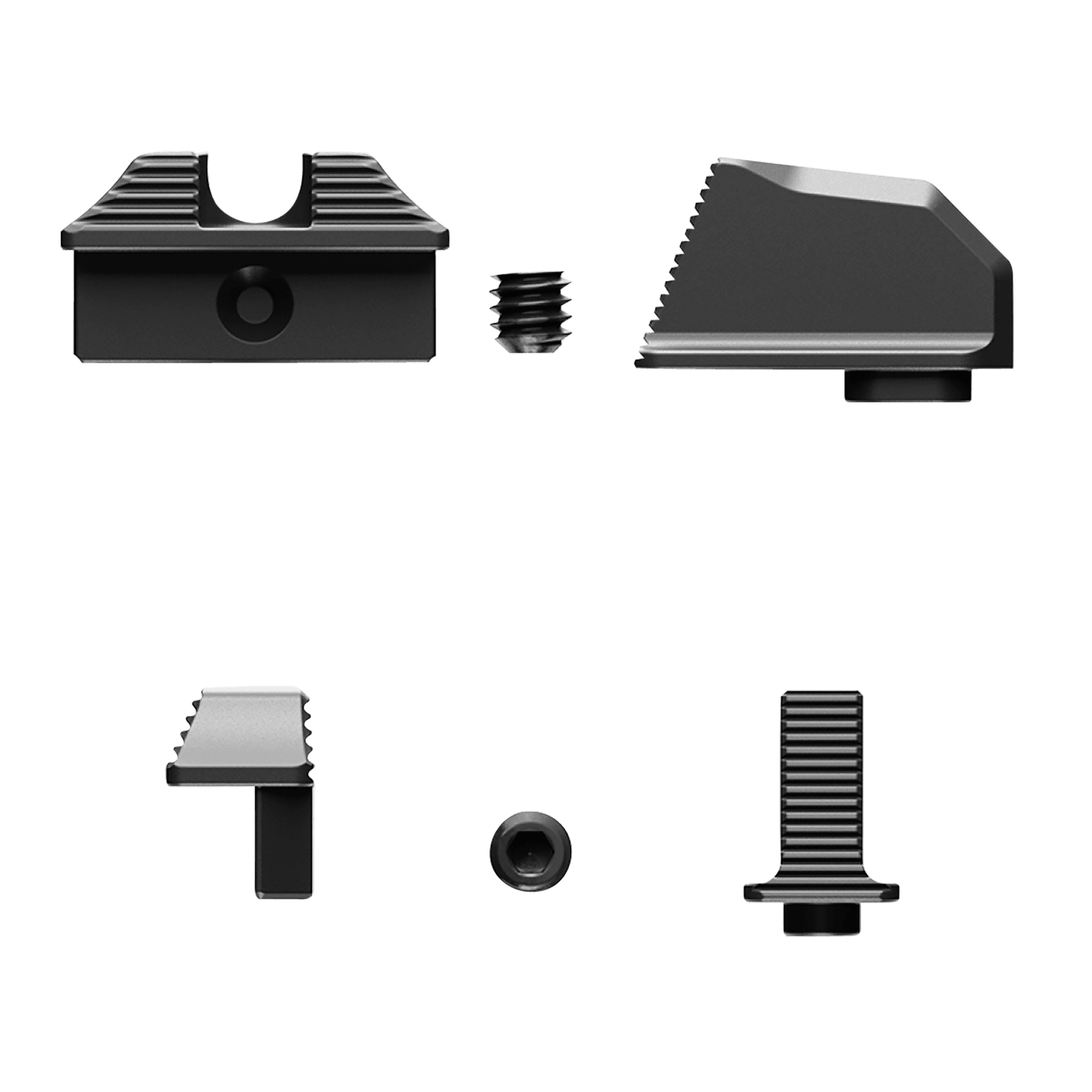 Radian Weapons G9002 Stealth Back-Up Sights Iron Compatible with Glock MOS EPS