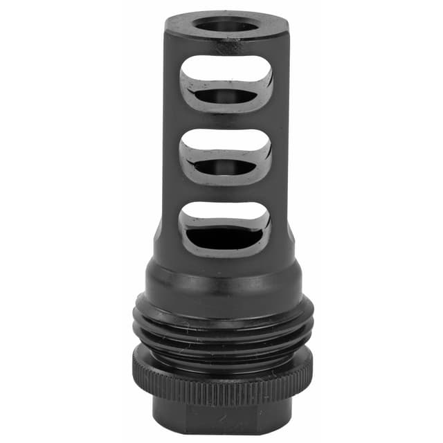 SilencerCo AC591 ASR Muzzle Brake Black Steel with 5/8"-24 tpi Threads for 30 Cal