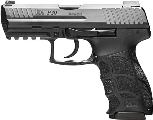 Heckler & Koch P30 V1 Light LEM 9mm Luger 3.85 in 10+1 Serrated Steel Slide Ambidextrous