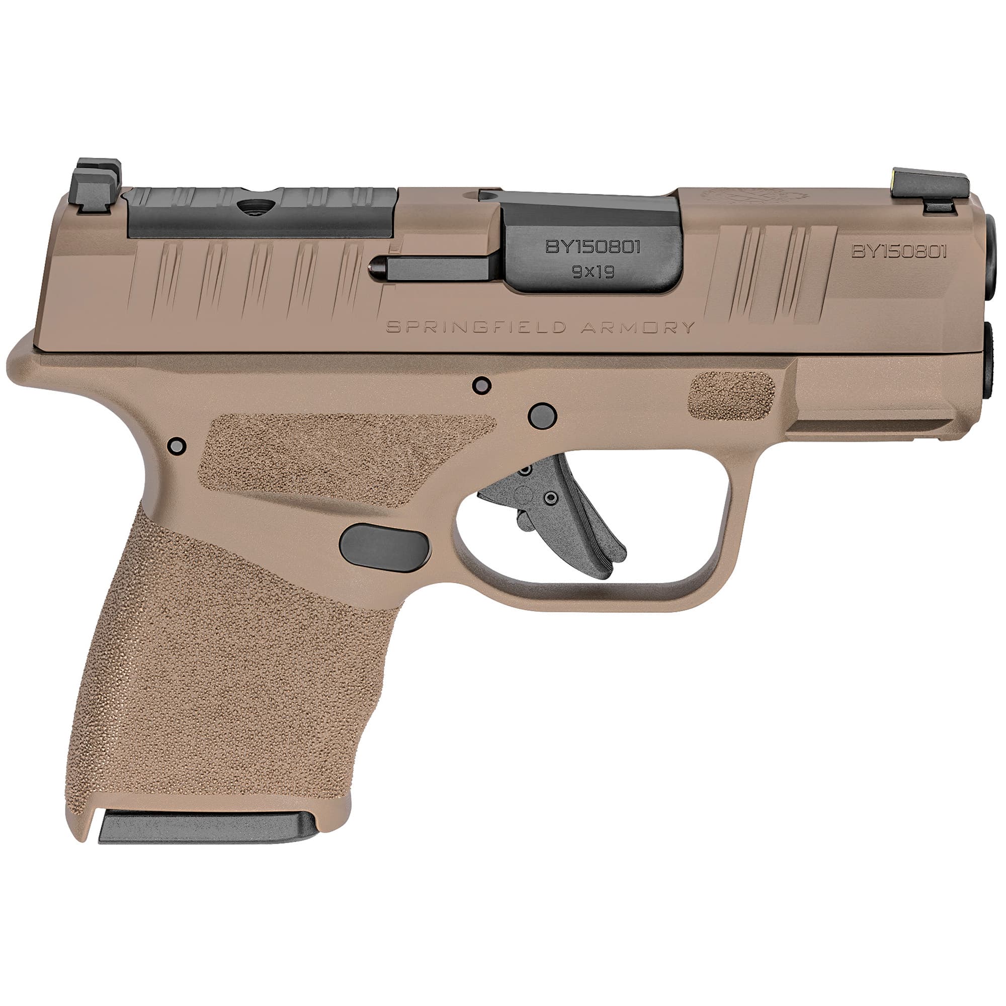 Springfield Armory HC9319FOSP Hellcat Micro-Compact OSP 9mm Luger 3" 11+1, 13+1 Flat Dark Earth Flat Dark Earth Cerakote Steel Slide Adaptive Textured Flat Dark Earth Polymer Grip