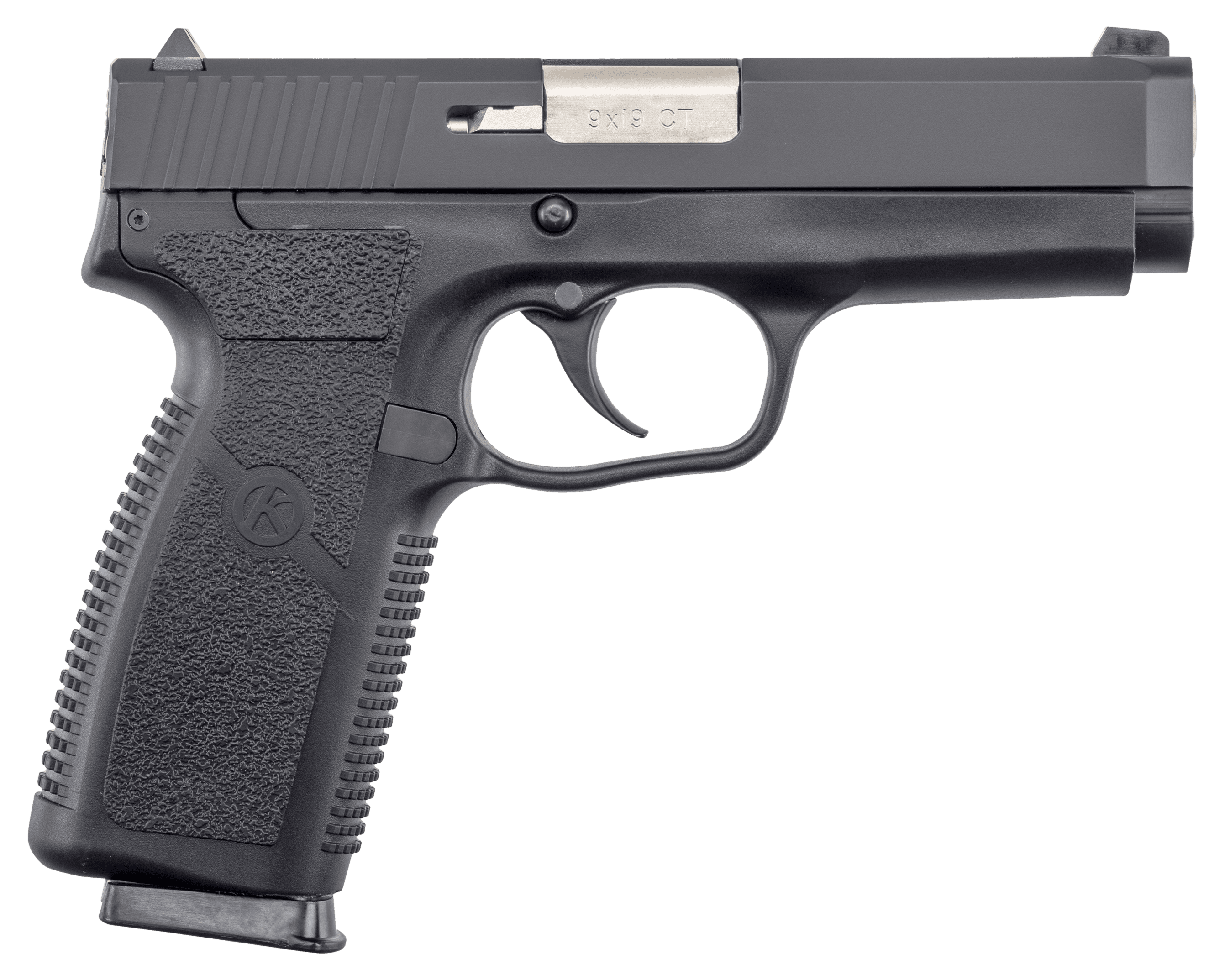Kahr Arms CT9093CB CT9  9mm Luger 8+1 4" Barrel, Black Polymer Frame, Serrated Matte Black Stainless Steel Slide & Texture Polymer Grip