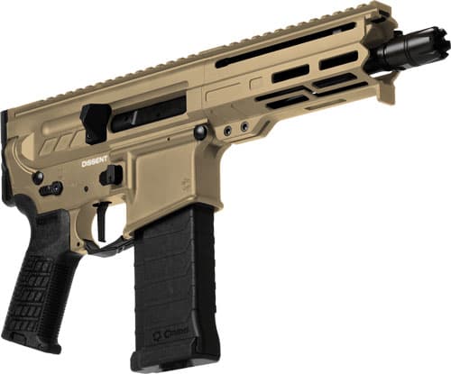 CMMG Dissent 5.7x28mm 6.5" 32 Coyote Tan Cerakote
