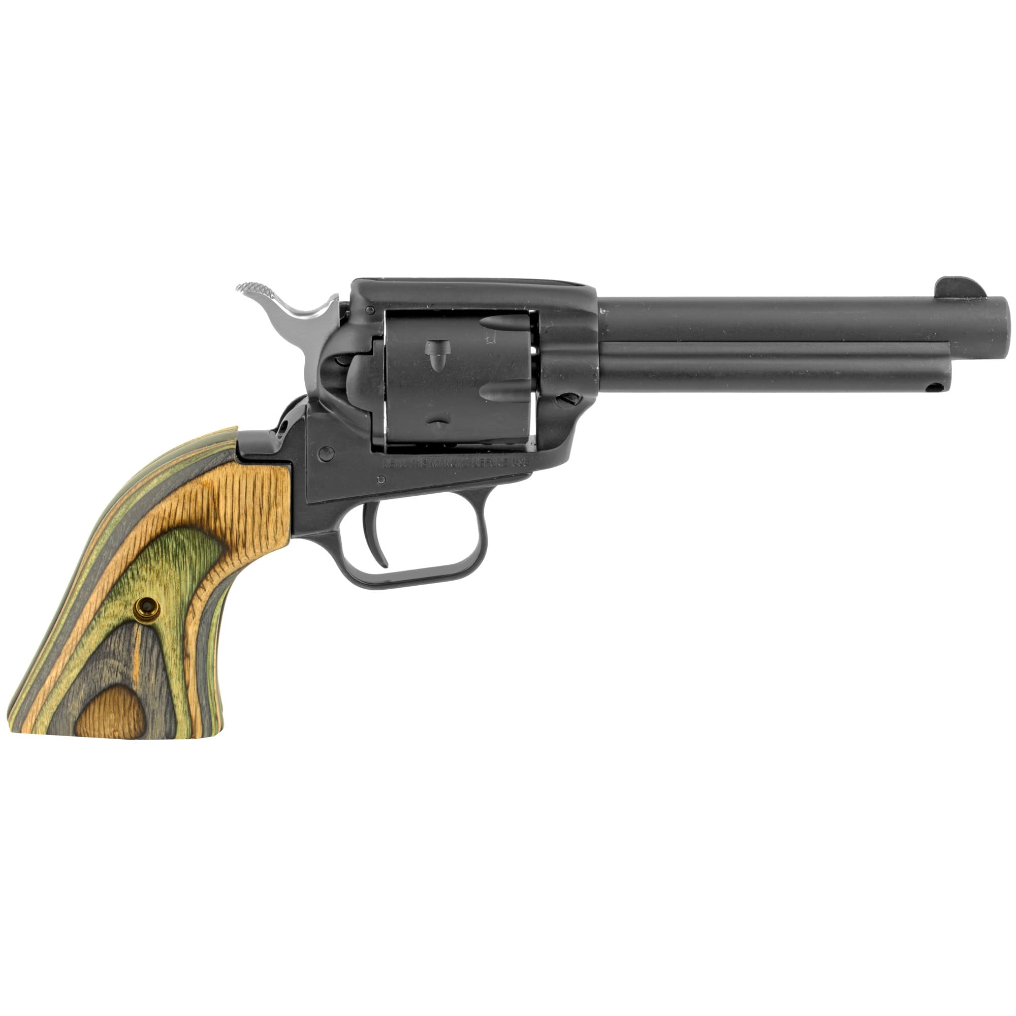 Heritage Rough Rider 22 LR/22 WMR 4.75 inch 6 Round Satin Black Camo Grips