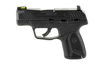 Ruger Max 9 9mm Luger 3.20 inch 10 Round Stainless Steel Barrel Polymer Frame Tritium Fiber Optic Sights