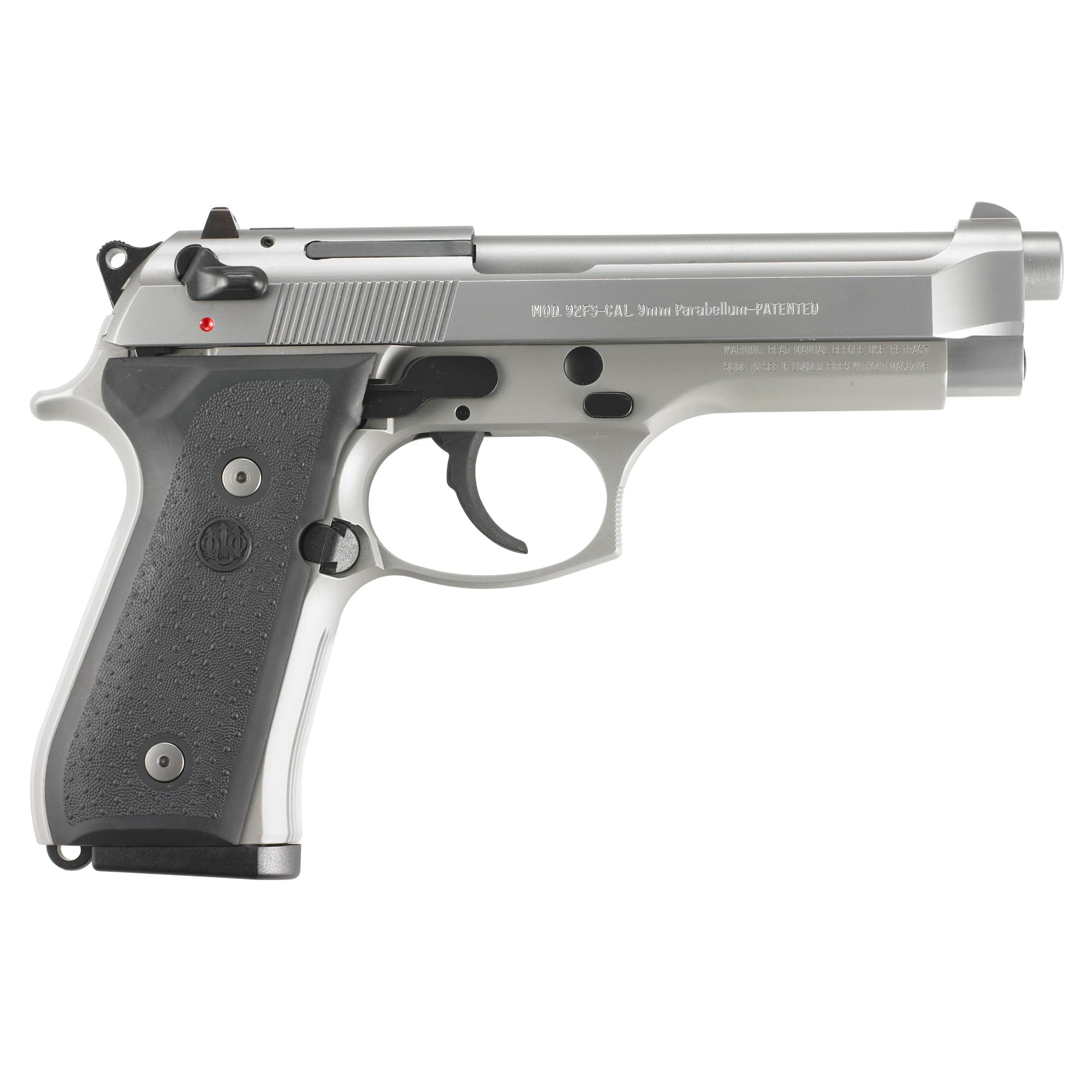Beretta 92fs Inox 9mm Luger 4.9" 10 Rounds Satin Stainless Finish