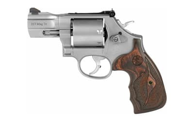 Smith and Wesson Performance Center Model 686 Plus 38 Special +P and 357 Magnum 2.5 inch 7 Round Matte Silver Stainless