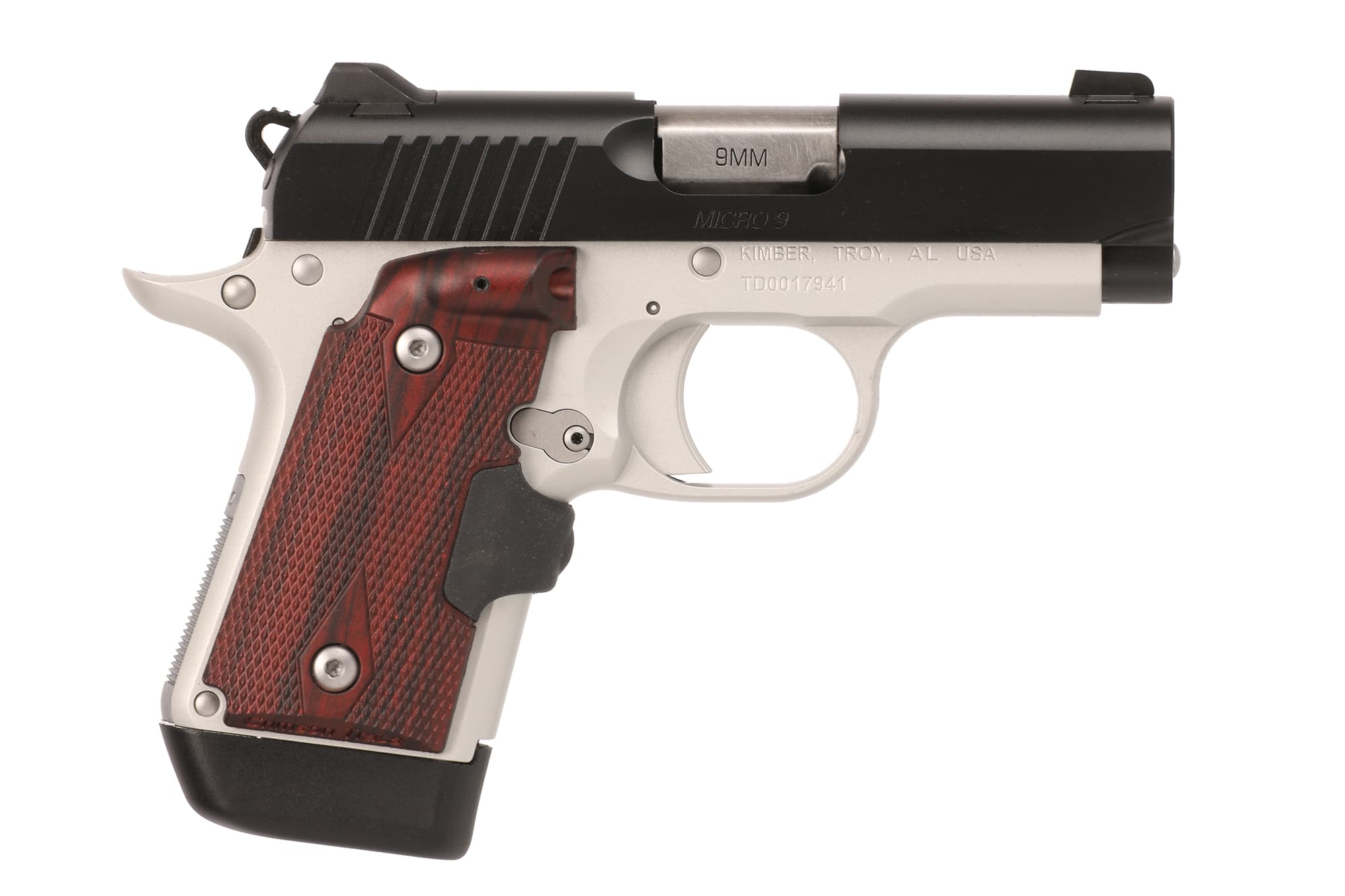 Kimber Micro 9 Pistol 9 mm 3.15 in. Two-Tone 7+1 rd. Laser Grip