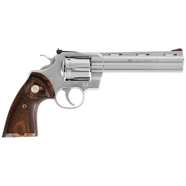 Colt Python .357 Magnum 6 inch 6 round Stainless Steel Walnut Grips