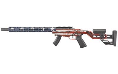Ruger 8422 Precision Rimfire 22 LR 18in 15+1 American Flag Cerakote Adjustable Stock Optics Ready