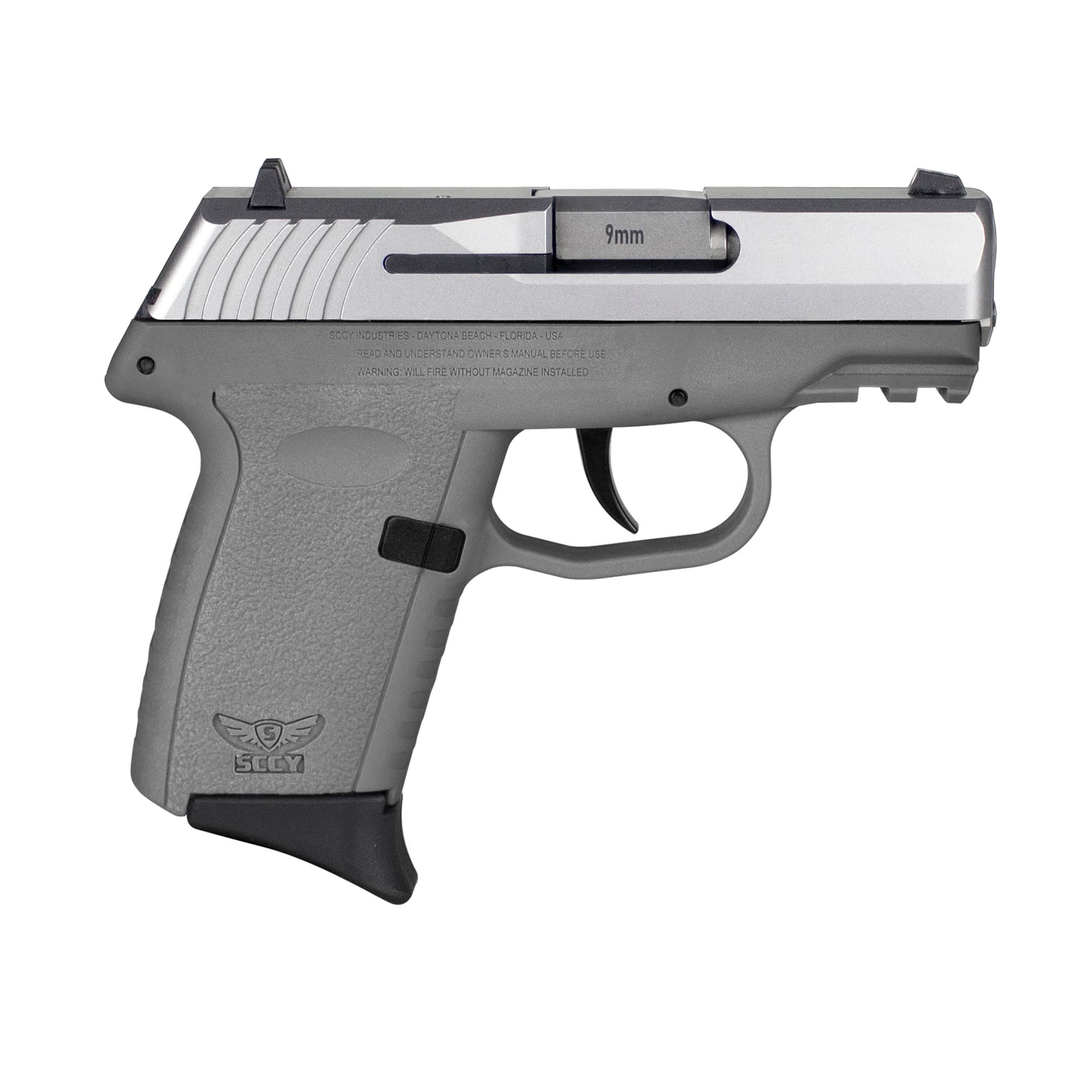 SCCY CPX-2 Gen 3 Sub-Compact Pistol - Stainless / Gray | 9mm | 3.1" Barrel | 10rd | No External Safety
