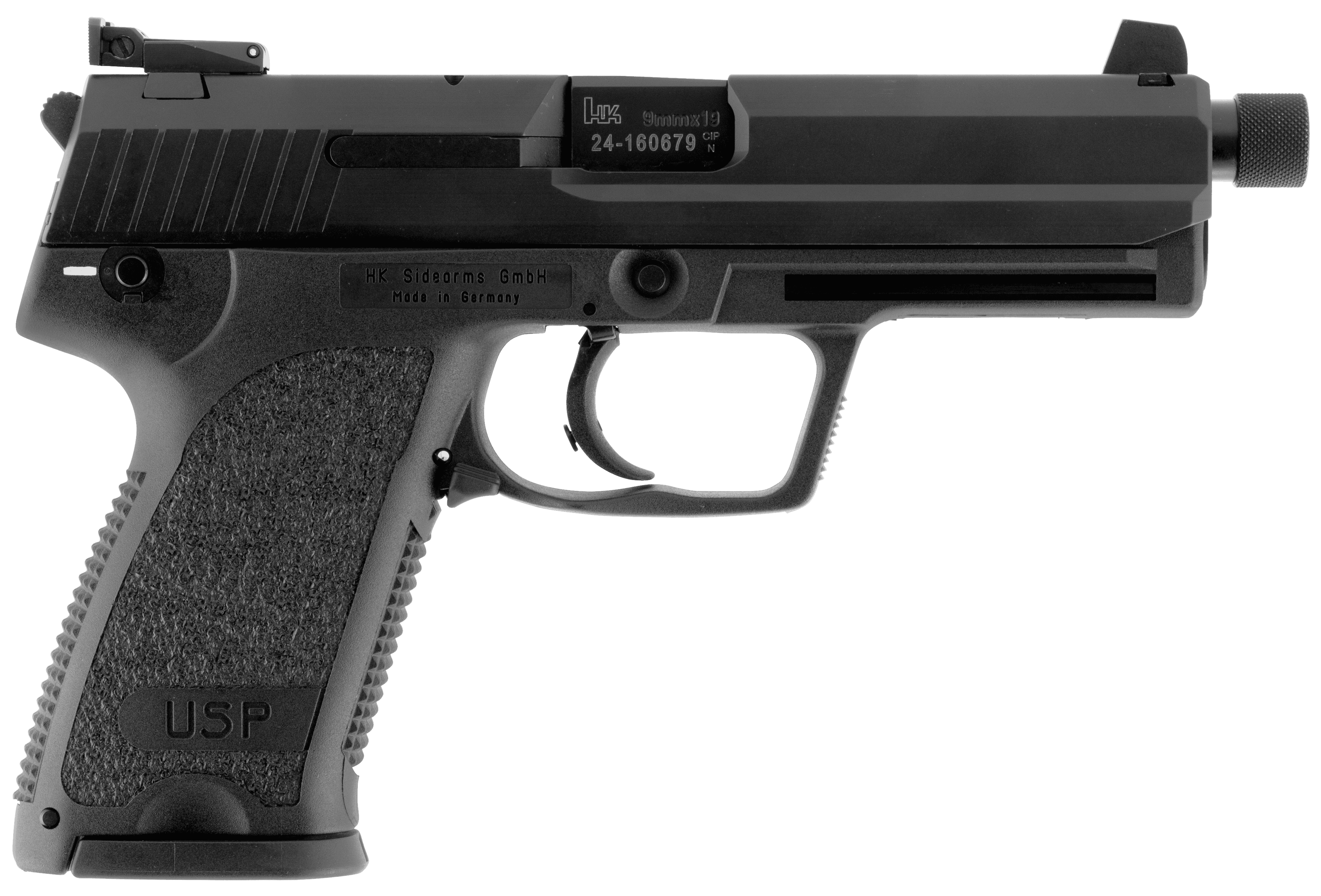 Heckler & Koch USP Tactical V1 9mm Luger 4.86in 10rd Threaded Barrel Black
