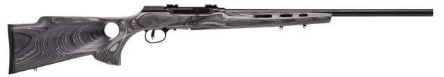 Savage A22 Target Thumbhole Rifle 22 WMR 22 in 10 Rounds Grey Laminate