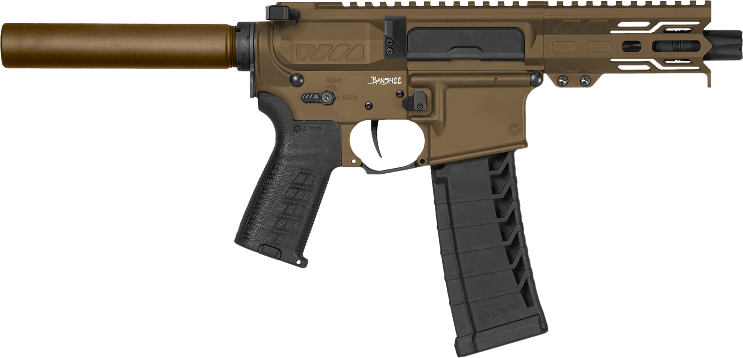 CMMG Banshee MK4 22 Long Rifle 4.5 Inch 25+1 Midnight Bronze