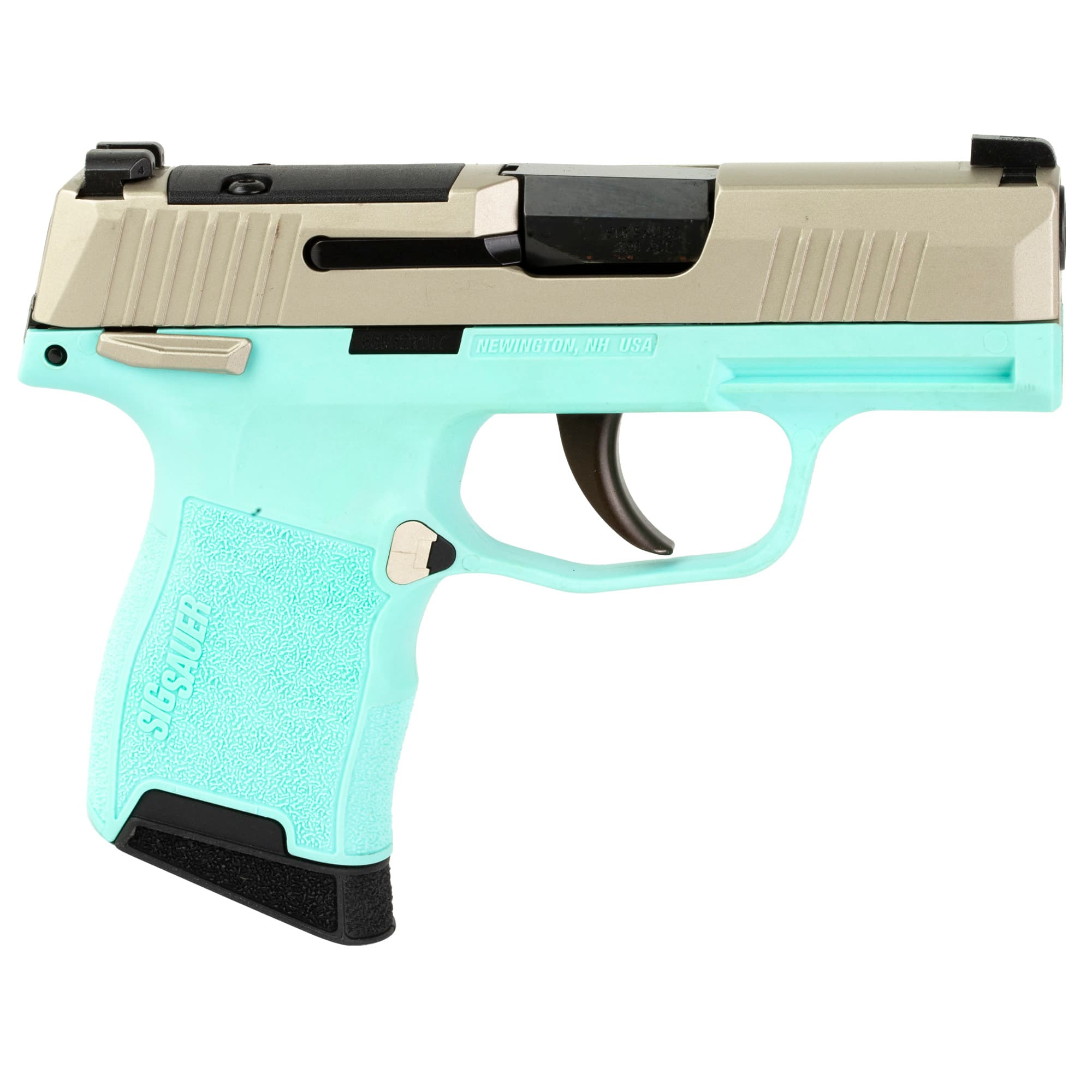Sig Sauer P365 Xr3ms 380 ACP 3.1in 10+1 Robins Egg Blue Nickel Controls