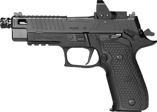 Sig P226 Zev 9mm Luger 4.9in 15+1 Hardcoat Anodized Frame G10 Grips Optic Ready