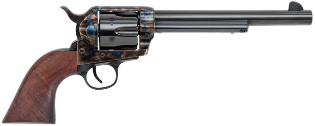 Traditions SAT73004 1873 45 Colt (LC) 6rd 7.50" Blued Cylinder/Barrel Color Case Hardened Steel Frame with Walnut Grips