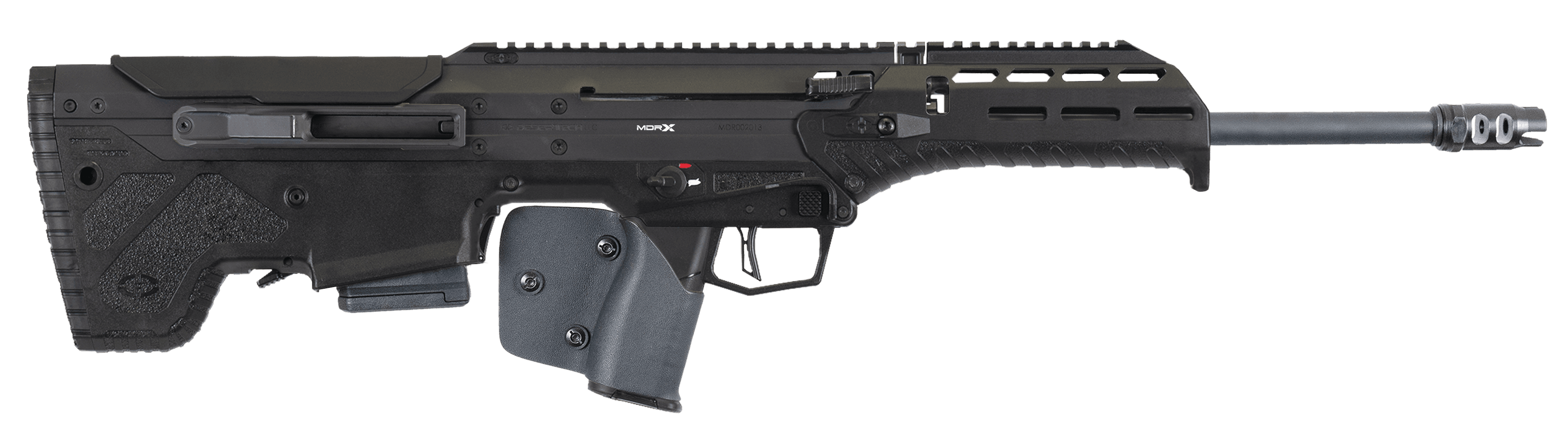 Desert Tech MDRRFB2010SECB MDRX SE *CA Compliant 5.56x45mm NATO 20" 10+1 Black Black Fixed Bullpup Stock Black Polymer with Integrated Shark Fin Grip Ambidextrous Hand
