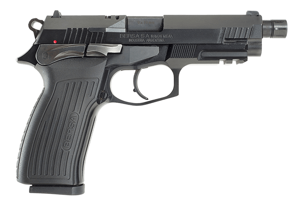Bersa TPR 9mm Luger, 5in. Barrel, 17rd, Threaded - Black (TPR9MX)