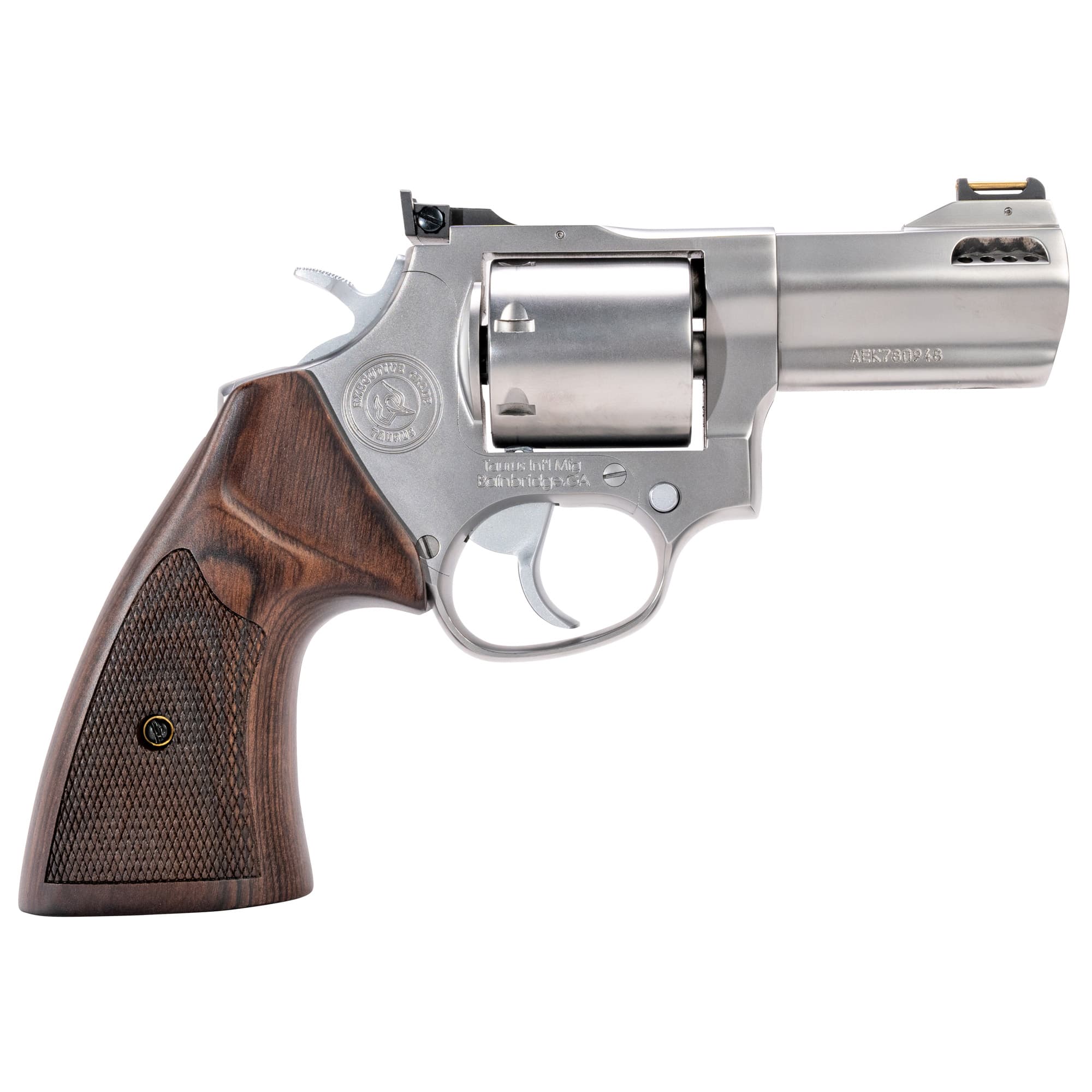 Taurus 692 Executive Revolver 357 Mag/9mm 3 in. Stainless Walnut Grip 5 rd.