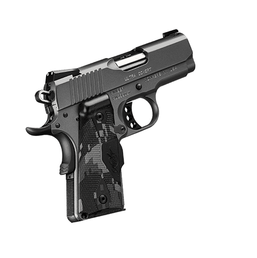 Kimber Mfg.,inc 3000250 Ultra Covert 45 ACP 7+1 3" Stainless Steel Slide Charcoal Gray KimPro II Frame Serrations Crimson Trace Urban Camouflage Grip