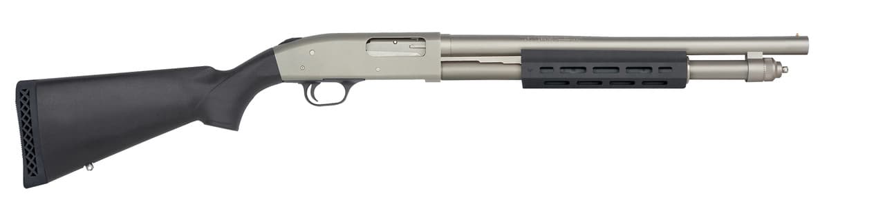 Mossberg 590A1 M-lok 12 Gauge 18.5 inches 6+1 Silver Marinecote Right Hand