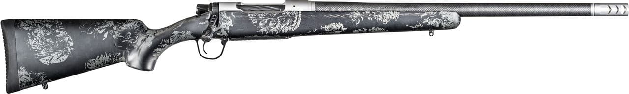 Christensen Arms 8010615100 Ridgeline FFT Full Size 308 Win 4+1, 20" Stainless Steel Threaded Barrel, Stainless Aluminum Receiver, Black w/Gray Accents Fixed Sporter w/Flash Forged Technology Stock