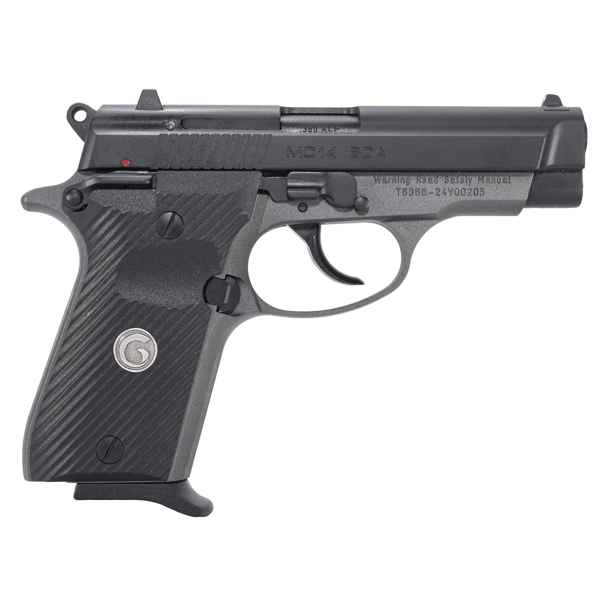 Girsan 390817 MC14BDA  380 ACP 13+1 3.80" Black Steel Barrel, Black Serrated Steel Slide, Stainless Aluminum Frame w/Beavertail, Black Polymer Grip