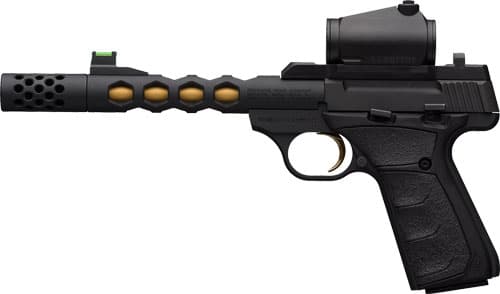 Browning Buck Mark Vision Sr 22 LR 5.9 in 10+1 Black and Gold Cerakote Ported Threaded