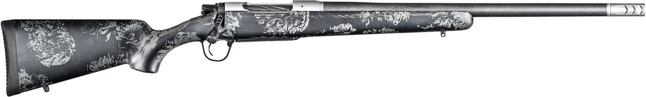 Christensen Arms 8010615500 Ridgeline FFT 300 Win Mag 3+1 22" Carbon Fiber/Threaded Barrel, Stainless Steel, Black with Gray Accents Stock