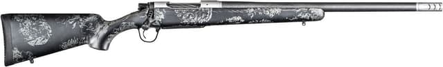Christensen Arms 8010615500 Ridgeline FFT 300 Win Mag 3+1 22" Carbon Fiber/Threaded Barrel, Stainless Steel, Black with Gray Accents Stock