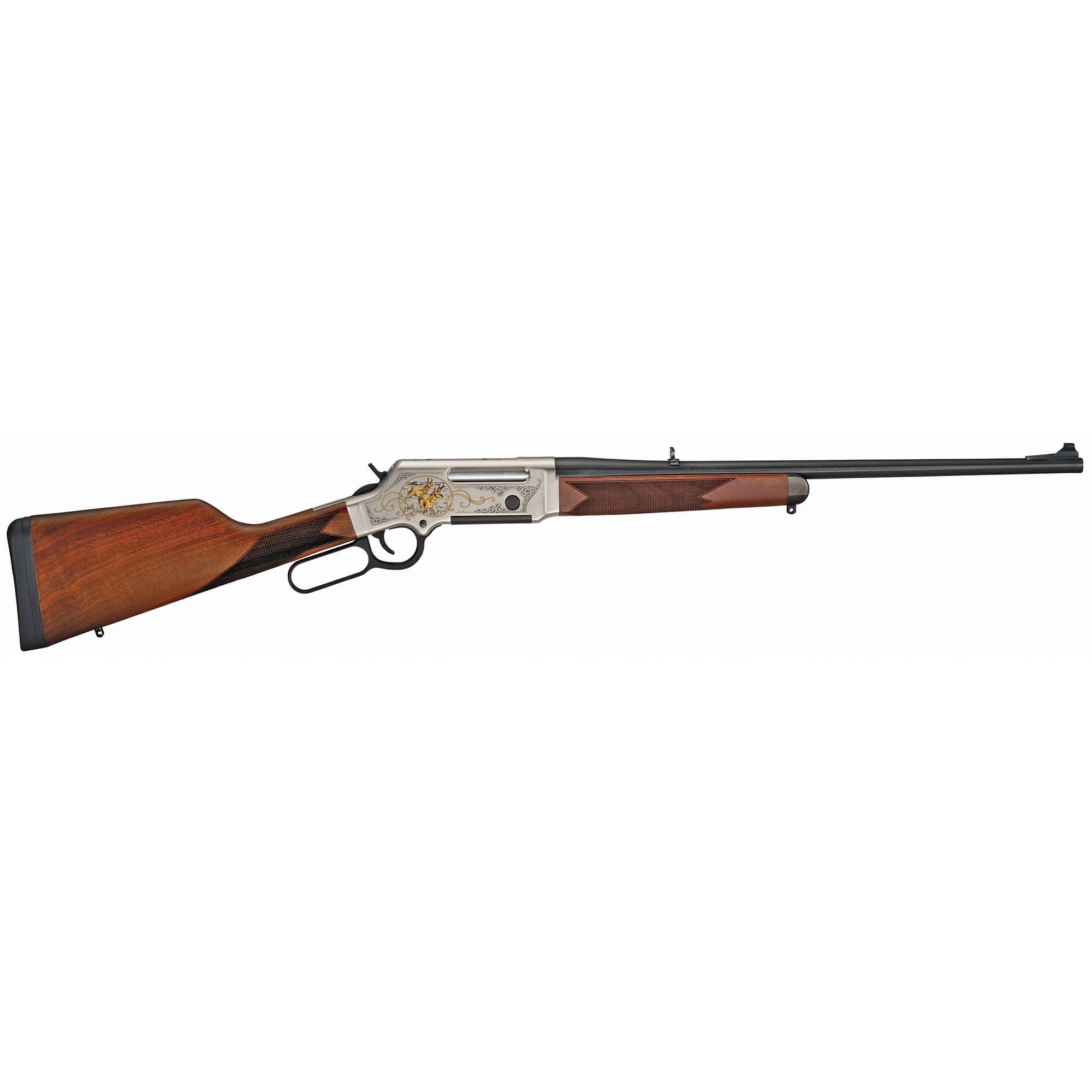 Henry Long Ranger Antelope Wildlife Rifle 243 Win 20 in Engraved Nickel Walnut
