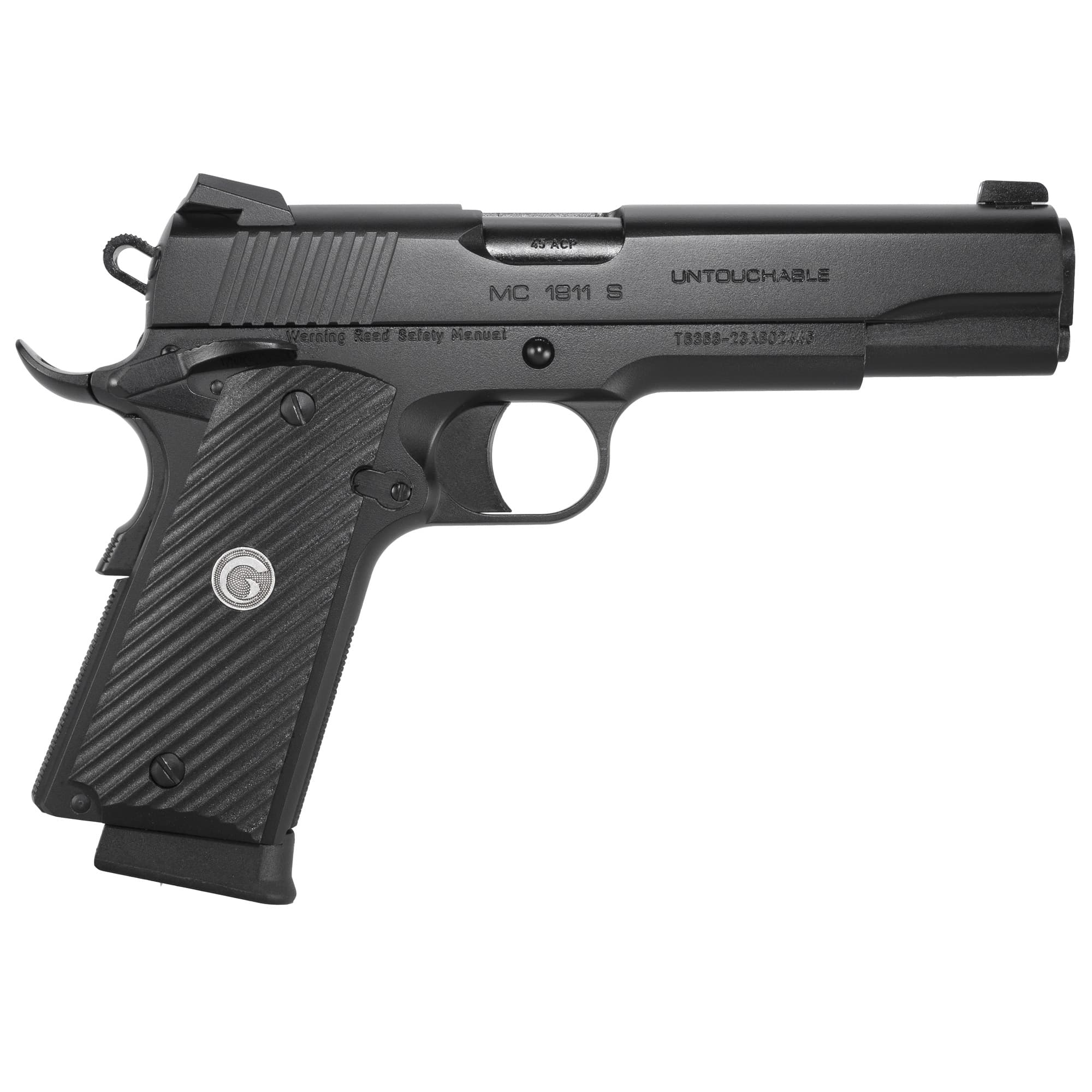EAA Untouchable Government 1911 Pistol 45 ACP 5 in. Black 8 rd.