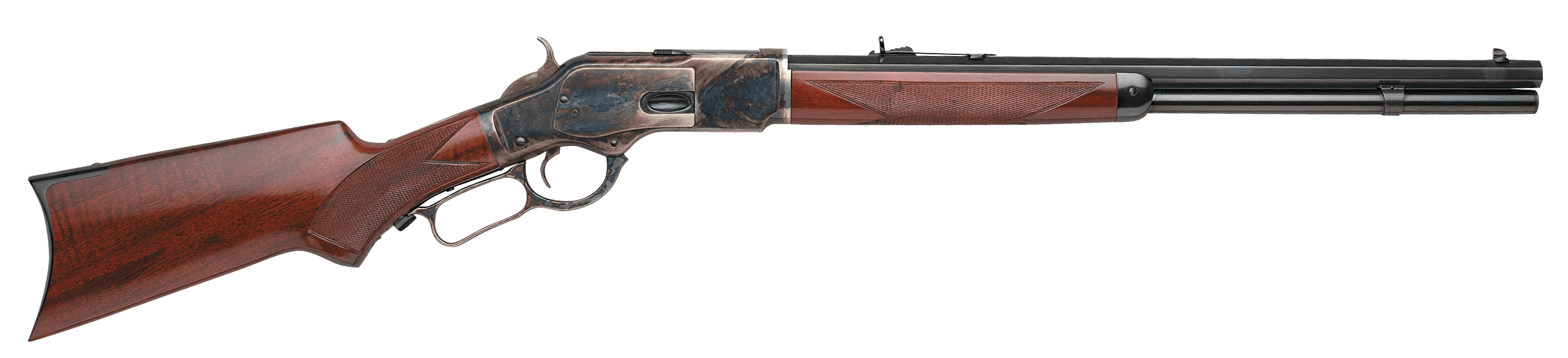 Taylors & Company 550175 1873  357 Mag Caliber with 10+1 Capacity, 20" Blued Octagon Barrel, Color Case Hardened Metal Finish & Walnut Fixed Pistol Grip Stock (Full Size)