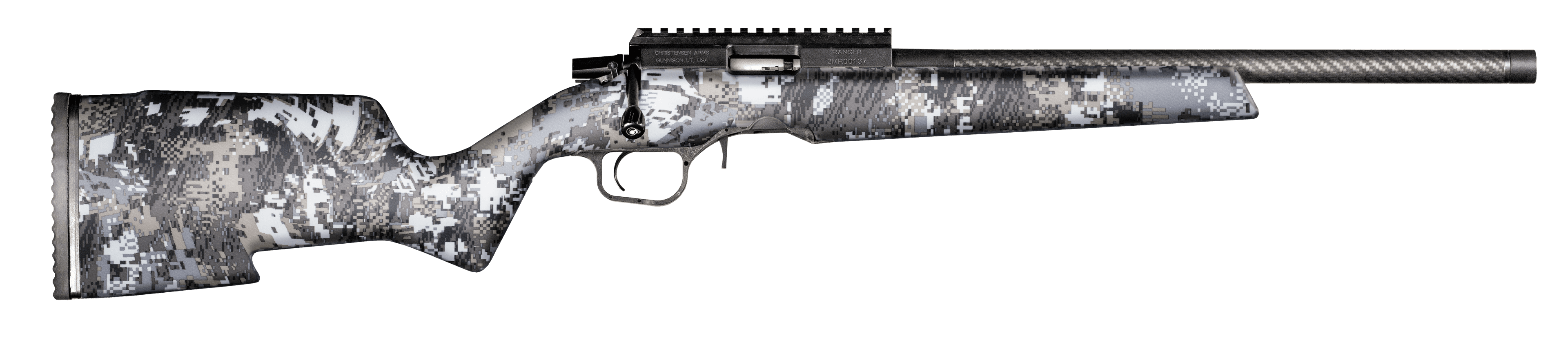Christensen Arms 8011200600 Ranger  22 LR 10+1 18" Carbon Fiber/Threaded Barrel, Black Anodized Finish, Sitka Elevate II Camo Stock