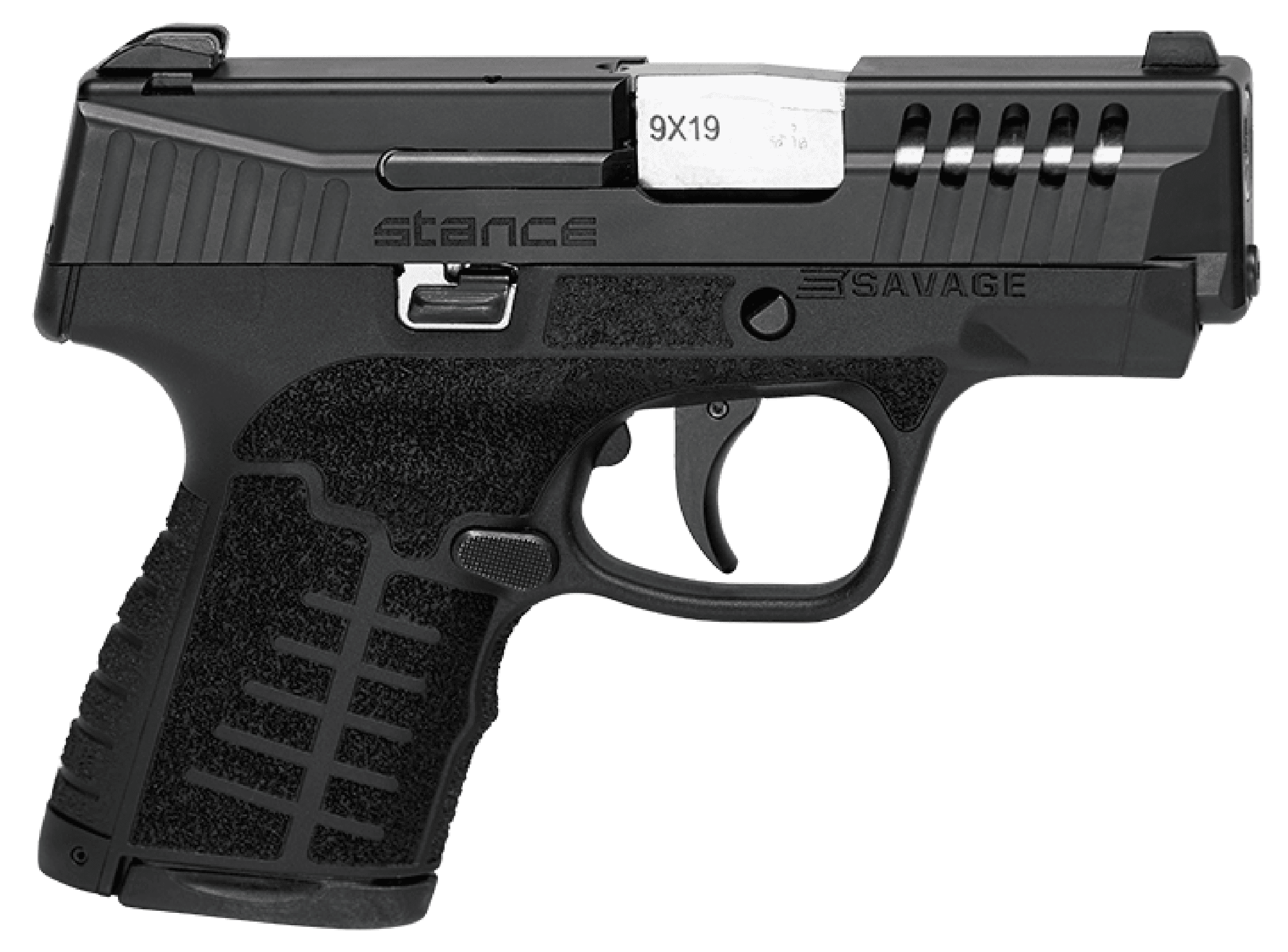 Savage Stance MC9 9mm 3.2in 7rd/8rd Nitride Pistol Night Sights