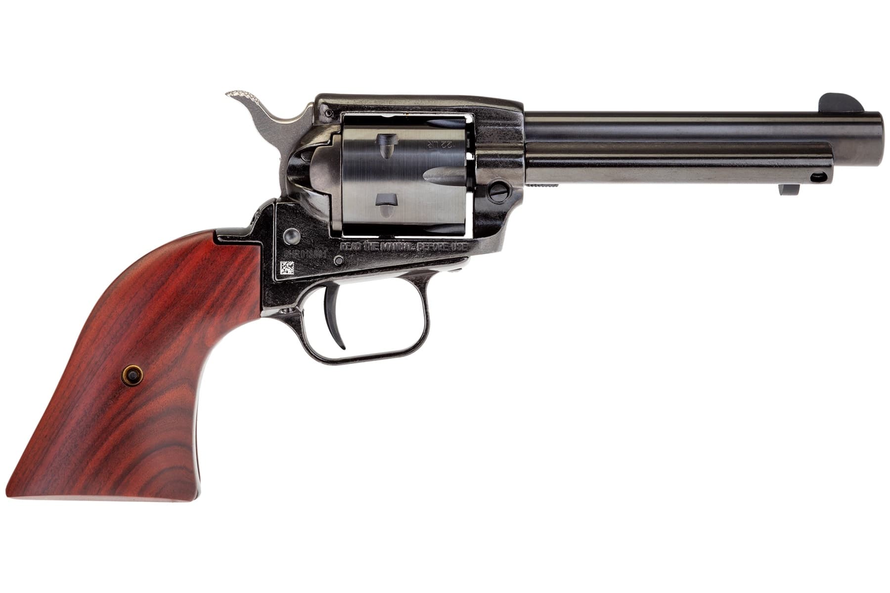 Heritage Manufacturing, Rough Rider Revolver, .22 LR, 4.75" Barrel, 6 rounds, Black/Cocobolo Finish