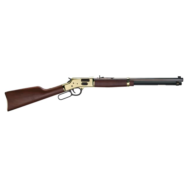 Henry H006G Side Gate  44 Mag/44 Special 10+1 20" Blued Octagon Barrel, Polished Brass Rec, American Walnut Stock, Adj. Sight