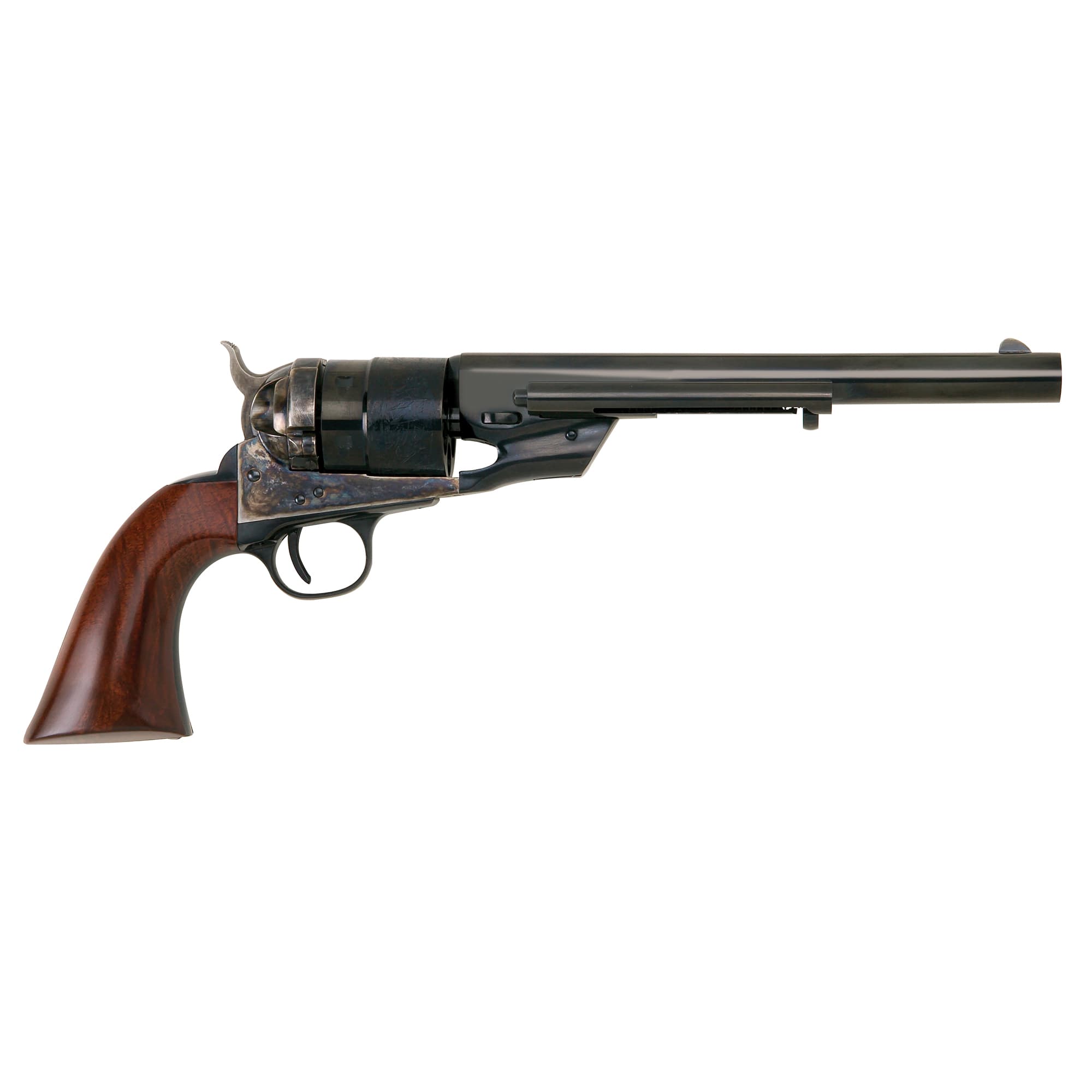 Cimarron Richards Transition 45 Colt 8 in 6 Rounds Blue Case Hardened Walnut Grip