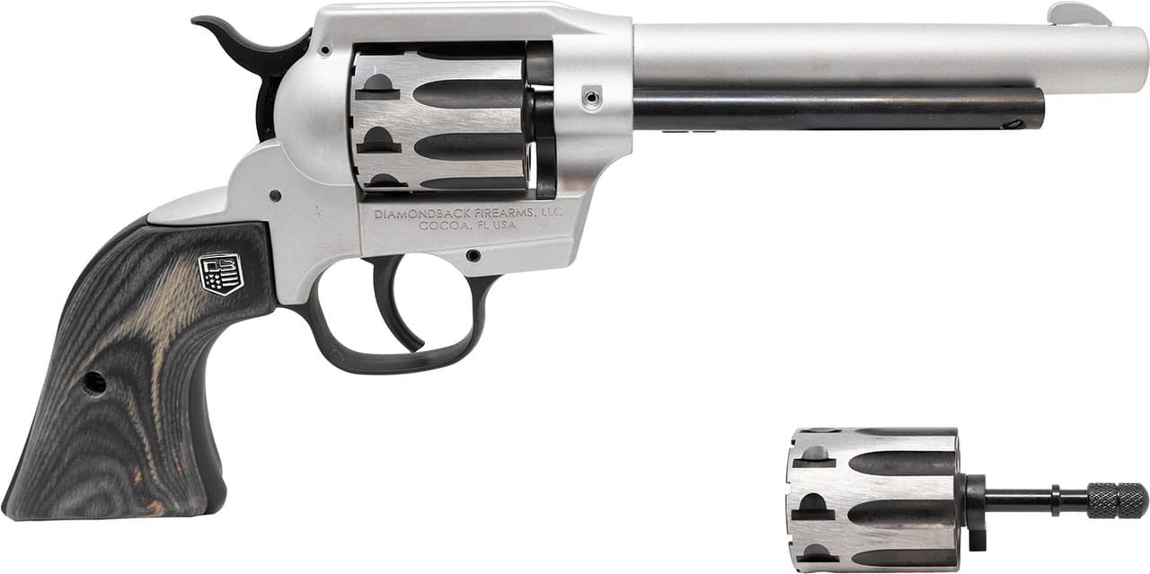 Diamondback Sidekick 22 LR/WMR 5.5in 9 Rounds Gray Laminate Cerakote