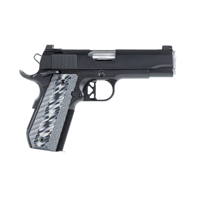 Dan Wesson 01826 V-Bob 45 ACP 8+1 4.25" Stainless Match Grade Barrel, Black Duty Serrated Stainless Steel Slide & Frame w/Beavertail, Black/Gray G10 Grip, Ambidextrous
