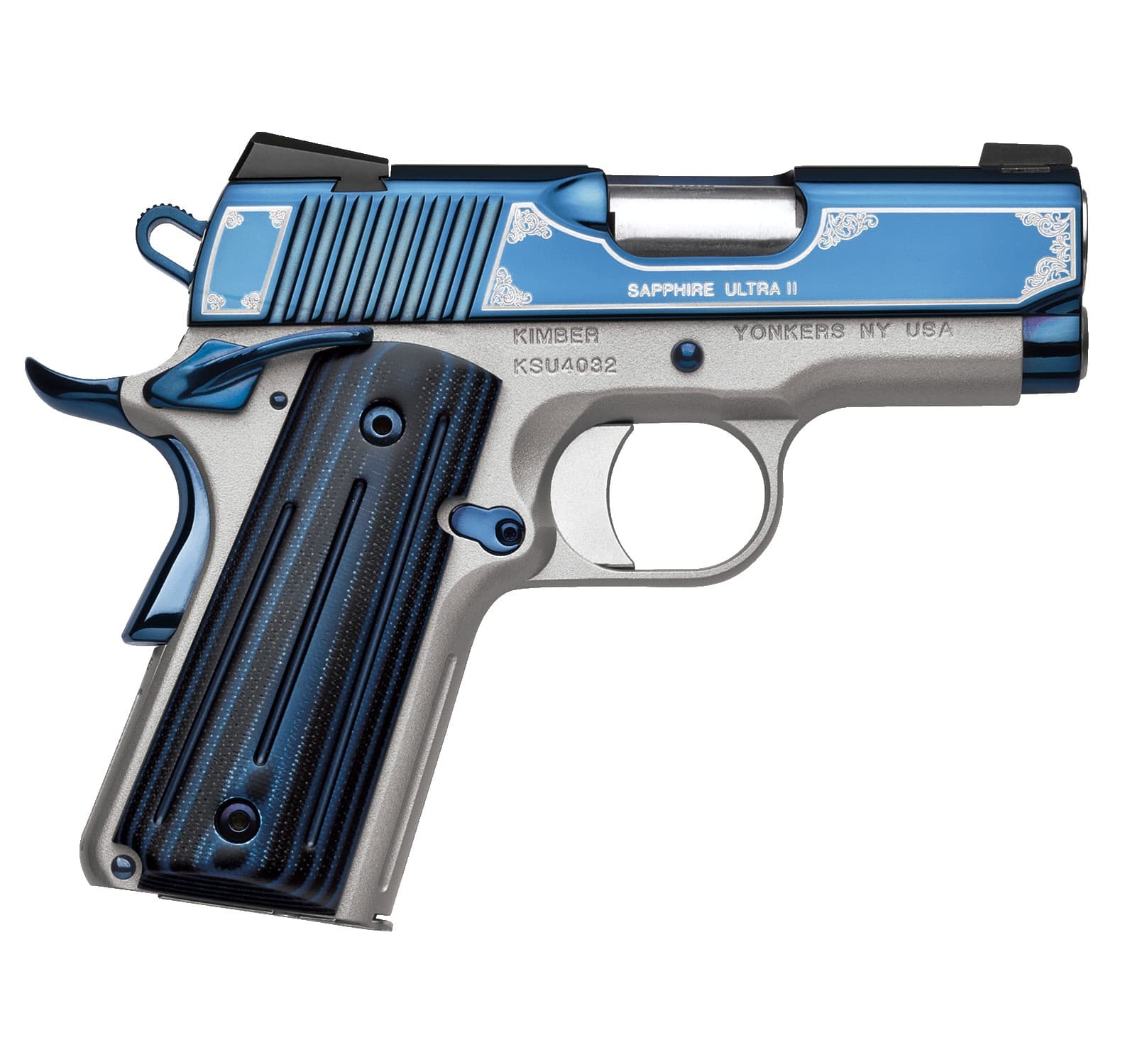 Kimber Sapphire Ultra II 45 ACP 3 in 8 Rounds Satin Silver