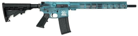 Great Lake Firearms GLFA AR-15 5.56x45mm NATO 16in 30rd Battleworn Teal