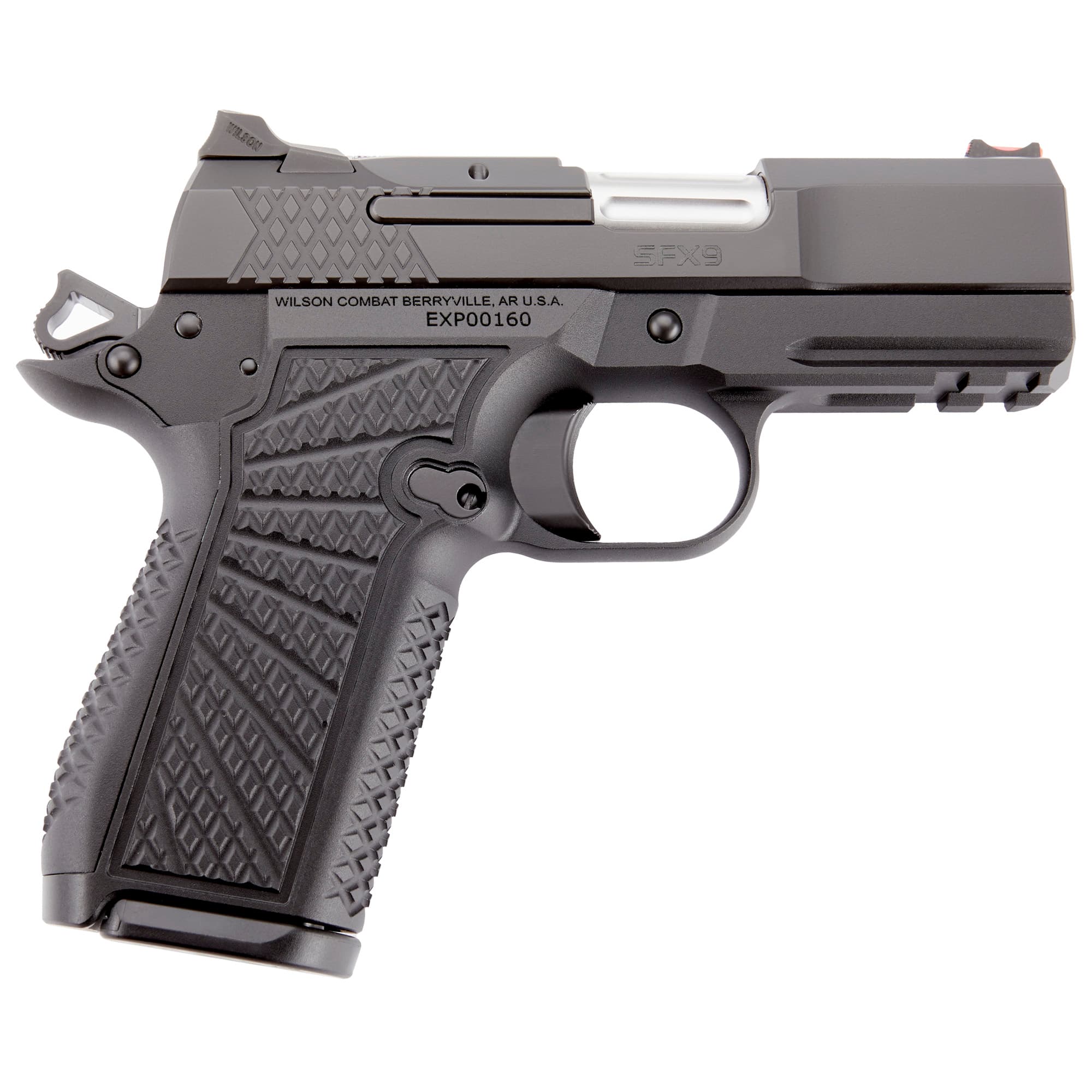 Wilson Combat SFX9CPR3 SFX9 Compact  9mm 15+1 3.25" Black G10 Starburst Grip