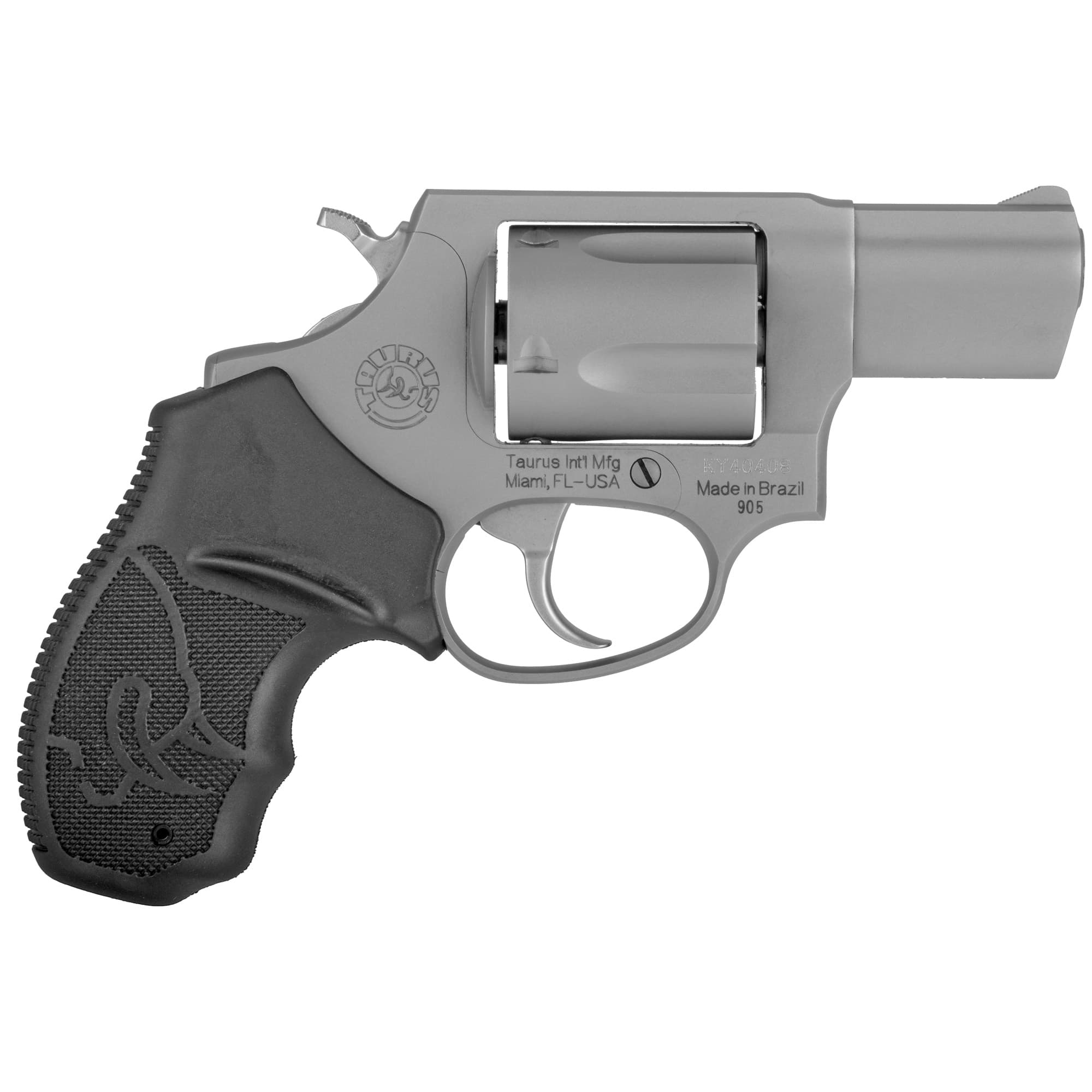 Taurus 905 Revolver - Stainless Steel | 9mm | 2" Barrel | 5rd | Rubber Grip