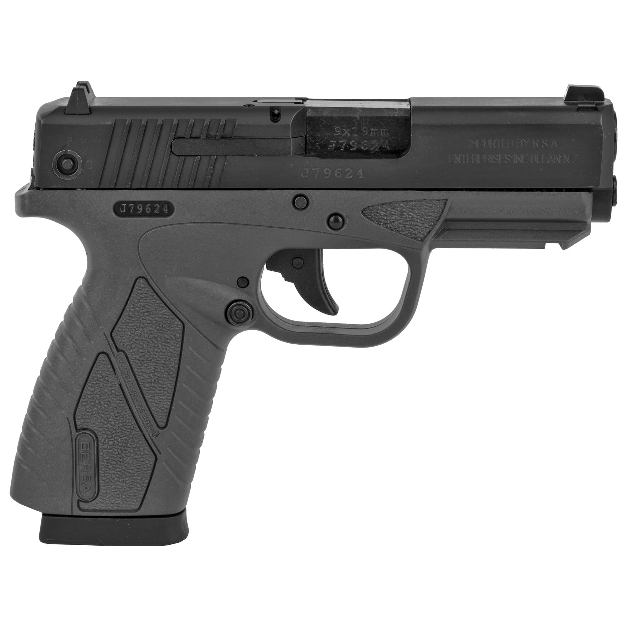 Bersa Bpcc 9mm Luger, 3.3in. Barrel, 8rd - Gray (BP9GRCC)