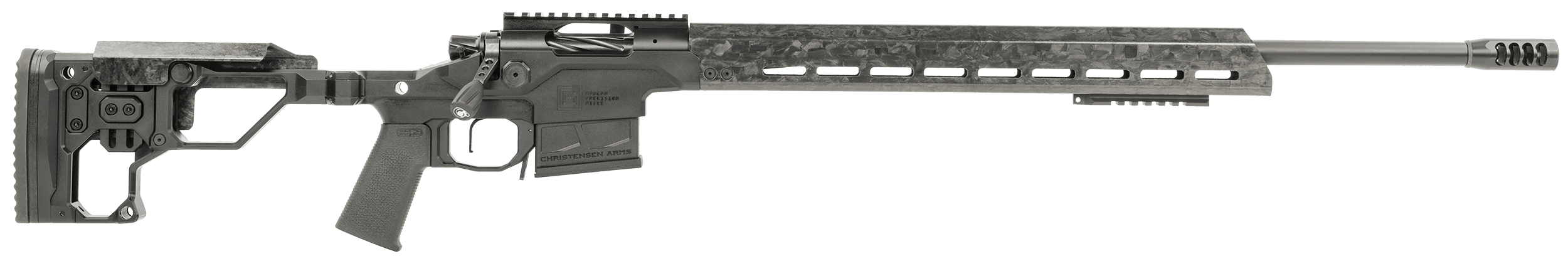 Christensen Arms 8010301700 Modern Precision  300 PRC 26" Threaded Carbon Fiber Barrel 5+1, Black Nitride Finish, Tungsten Anodized Folding Stock, Polymer Grip