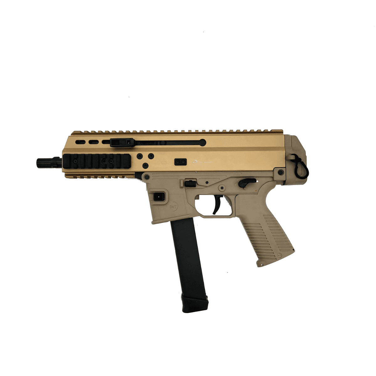 B&T APC9 Pro 9mm Luger 6.8in 33rd FDE w Glock Lower